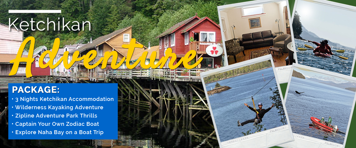 Ketchikan Lodging Adventure Package Collage