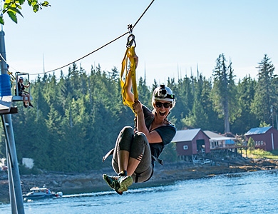Ziplining in Ketchikan Alaska