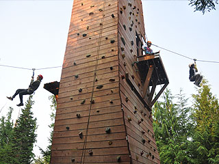 Ketchikan Zipline Adventure Park Climbing Tower